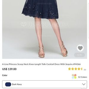 JJs house Navy a line dress